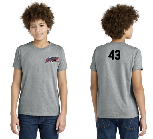 Tacoma Rockets CVC Blend Team Tshirt w/ Number (Mandatory)