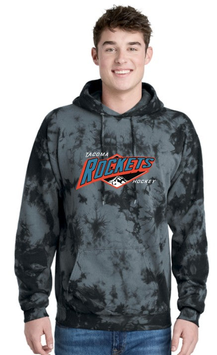 Tacoma Rockets Adult Crystal Tie Dye Hoodie