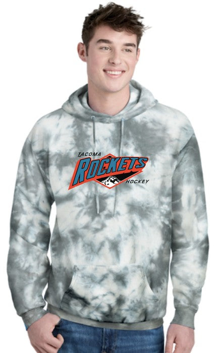 Tacoma Rockets Adult Crystal Tie Dye Hoodie