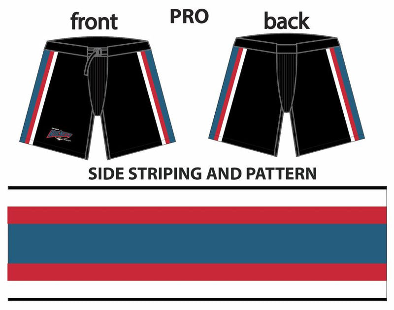 Load image into Gallery viewer, Tacoma Rockets Nylon Sublimation Hockey Pant Shell (Mountain Logo)
