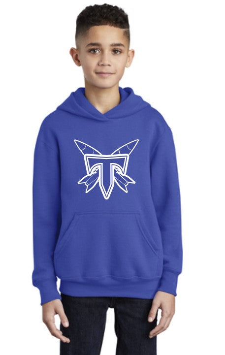 Load image into Gallery viewer, Tacoma Rockets Solid Cotton Youth Hoodie
