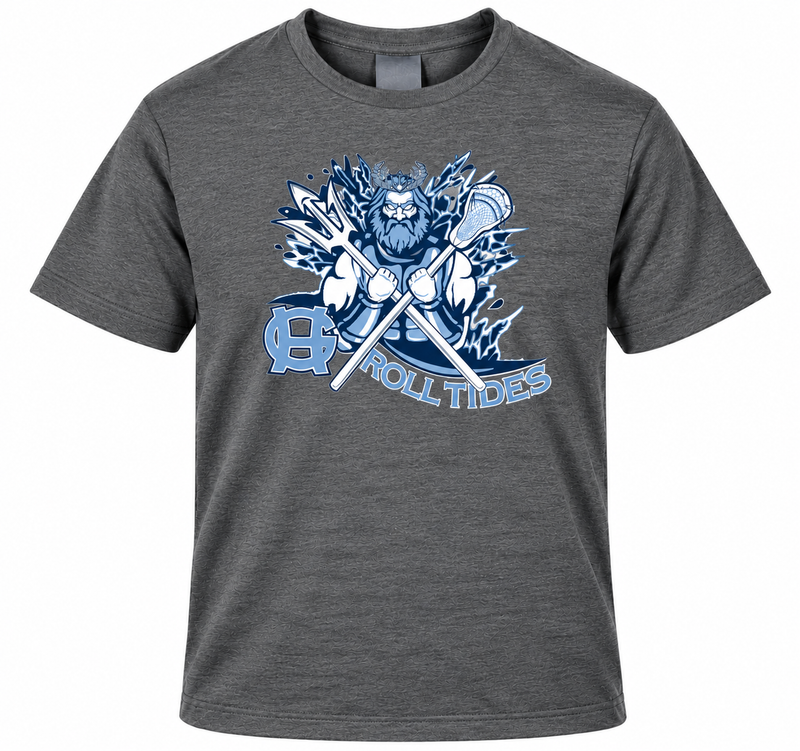 Load image into Gallery viewer, GH Lacrosse Boys Trident Blend Tshirt
