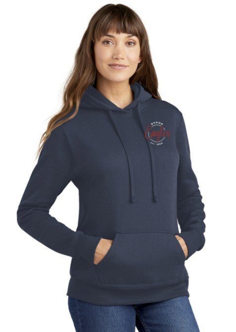 St Francis of Assisi Eagles Women's Fleece Pullover Hooded Sweatshirt