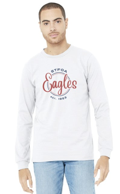 St Francis of Assisi Eagles Unisex Heather CVC Long Sleeve Tee