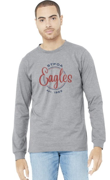 Load image into Gallery viewer, St Francis of Assisi Eagles Unisex Heather CVC Long Sleeve Tee
