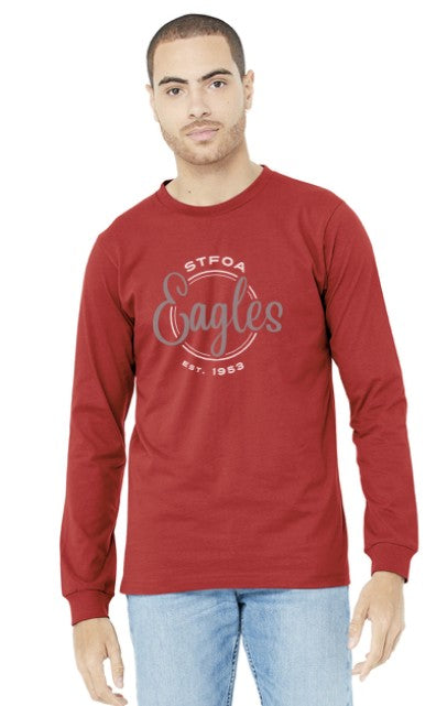 Load image into Gallery viewer, St Francis of Assisi Eagles Unisex Heather CVC Long Sleeve Tee
