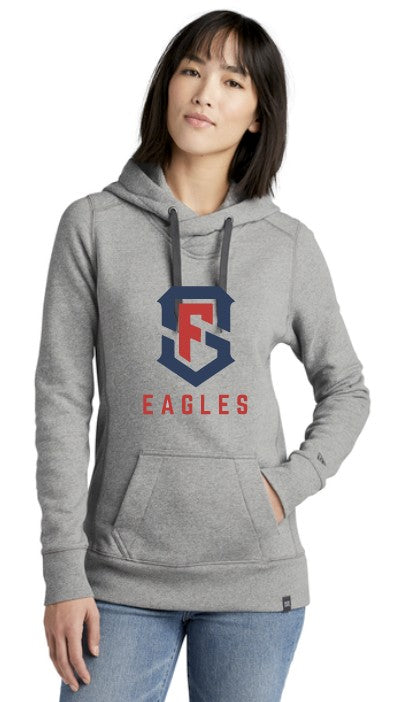Load image into Gallery viewer, SF Eagles New Era® Women&#39;s French Terry Pullover Hoodie
