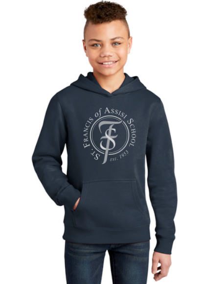Load image into Gallery viewer, St Francis of Assisi School Youth Fleece Hoodie
