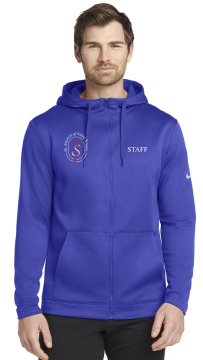 Load image into Gallery viewer, St Francis of Assisi School Nike Therma-FIT Full-Zip Fleece Hoodie (Staff)
