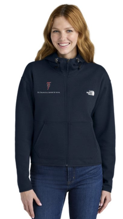 Load image into Gallery viewer, St Francis of Assisi Northface Women's Double-Knit Full-Zip Hoodie
