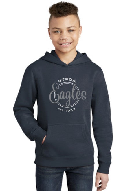 Load image into Gallery viewer, St Francis of Assisi Eagles Youth Fleece Hoodie
