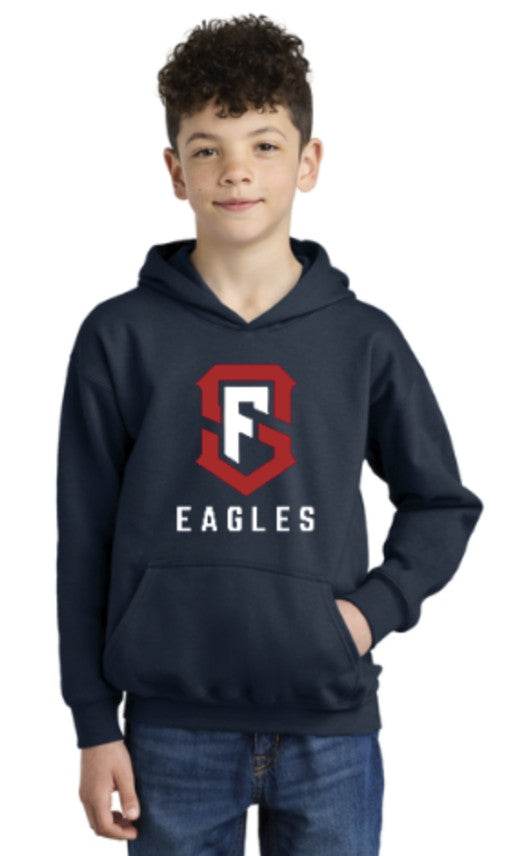 Load image into Gallery viewer, SF Eagles Gildan® Youth Softstyle® Midweight Fleece Hoodie
