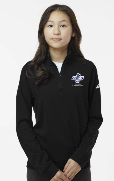 Sno-King Jr Thunderbirds Adidas Youth 1/4 Zip Performance Pullover