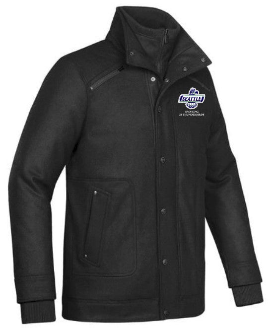 Load image into Gallery viewer, Sno-King Jr Thunderbirds Mens Coach Wool Jacket
