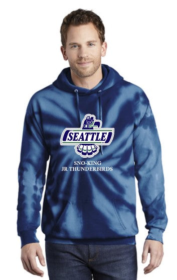 Load image into Gallery viewer, Sno-King Jr. Thunderbirds Tie Dye Hoodie
