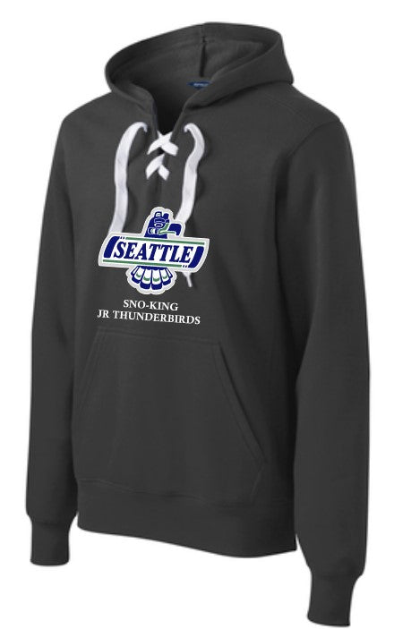 Load image into Gallery viewer, Sport Tek Hockey Lace Adult New Sno-King Hoodie
