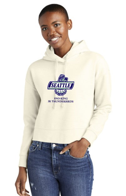 Sno-King Jr Thunderbirds Women's Crop Fleece Hoodie