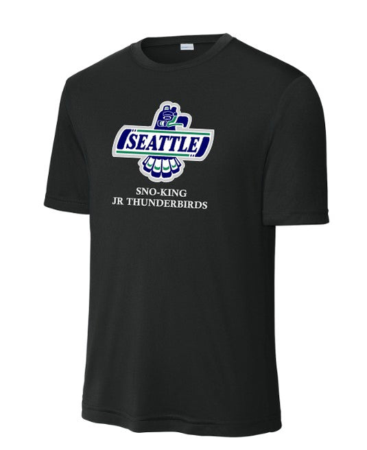 Sno-King Jr Tbirds Performance Short Sleeve Tee (Large Logo)