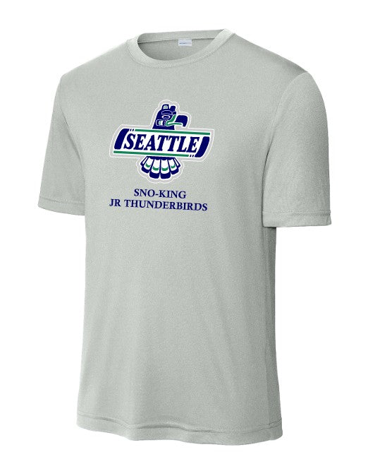 Load image into Gallery viewer, Sno-King Jr Tbirds Performance Short Sleeve Tee (Large Logo)
