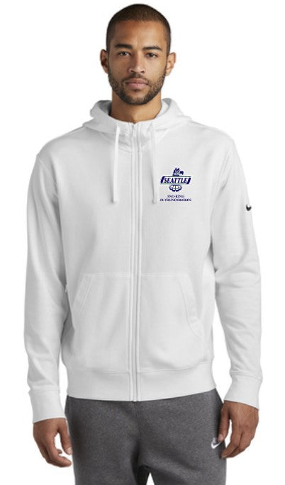 Load image into Gallery viewer, Sno-King Jr Thunderbirds Adult Nike Club Fleece Full Zip Sweatshirt
