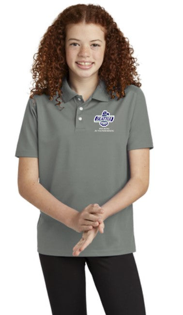 Load image into Gallery viewer, Sno-King Jr Thunderbirds Youth Micro Mesh Polo
