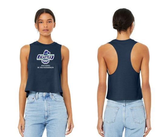 Sno-King Jr Thunderbirds Women’s Racerback Cropped Tank
