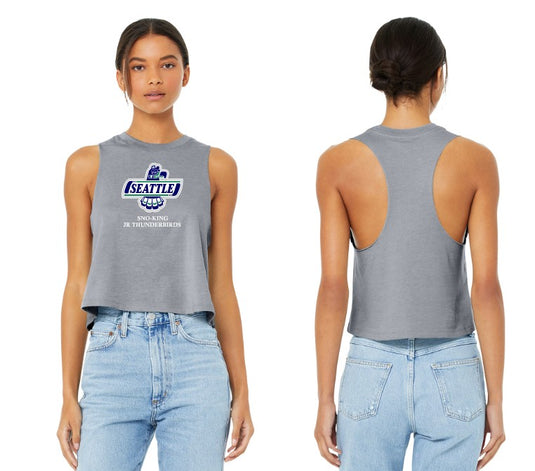 Sno-King Jr Thunderbirds Women’s Racerback Cropped Tank