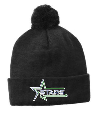 SSTA Black Pom Knit Beanie