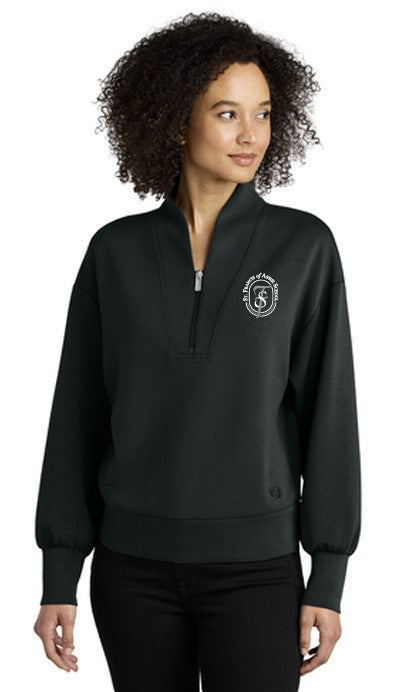 Load image into Gallery viewer, St Francis of Assisi School OGIO Women&#39;s Transcend 1/4 Zip
