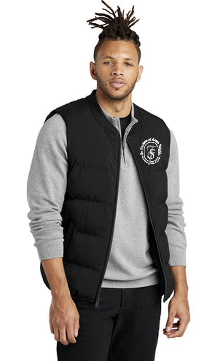 Load image into Gallery viewer, St Francis of Assisi School Men&#39;s Puffy Vest
