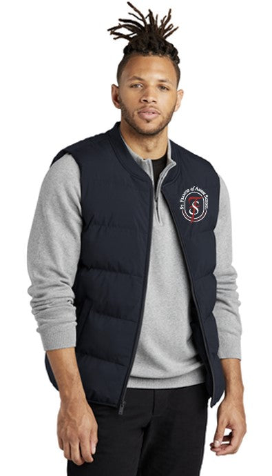 Load image into Gallery viewer, St Francis of Assisi School Men&#39;s Puffy Vest
