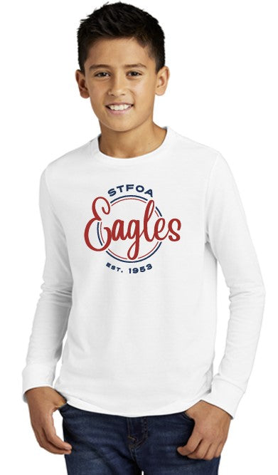 Load image into Gallery viewer, St Francis of Assisi Eagles Youth Perfect Tri® Long Sleeve Tee
