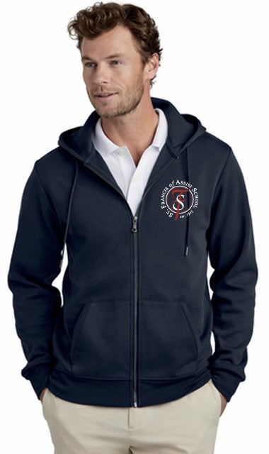 Load image into Gallery viewer, St Francis of Assisi School Brooks Brothers® Double-Knit Full-Zip Hoodie
