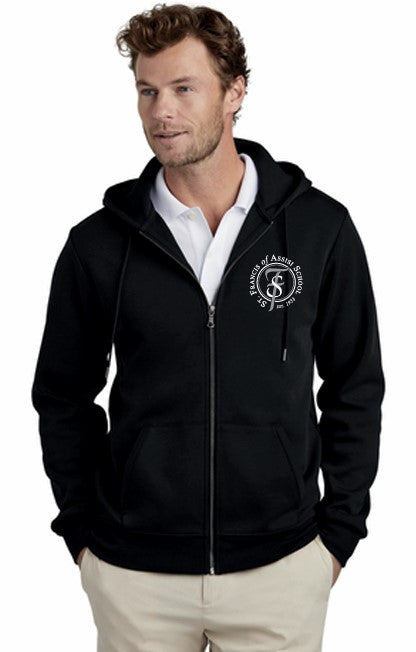 Load image into Gallery viewer, St Francis of Assisi School Brooks Brothers® Double-Knit Full-Zip Hoodie
