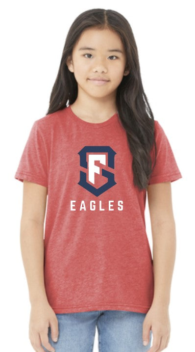 Load image into Gallery viewer, SF Eagles Youth Triblend Short Sleeve Tee
