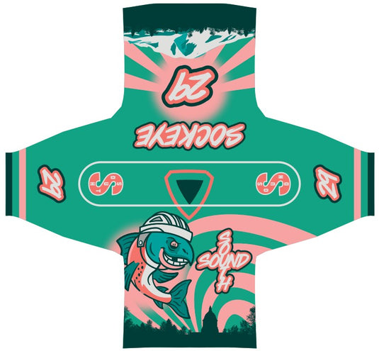 Sockeye Salmon Sublimation Hockey Jersey