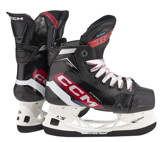 Load image into Gallery viewer, CCM Jetspeed Vibe Junior Size 2 Regular Hockey Skates

