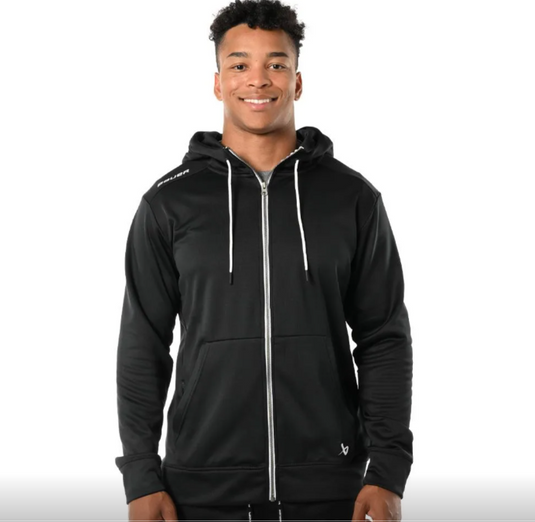 Bauer Fleece Zip Up Hoodie w/Logo