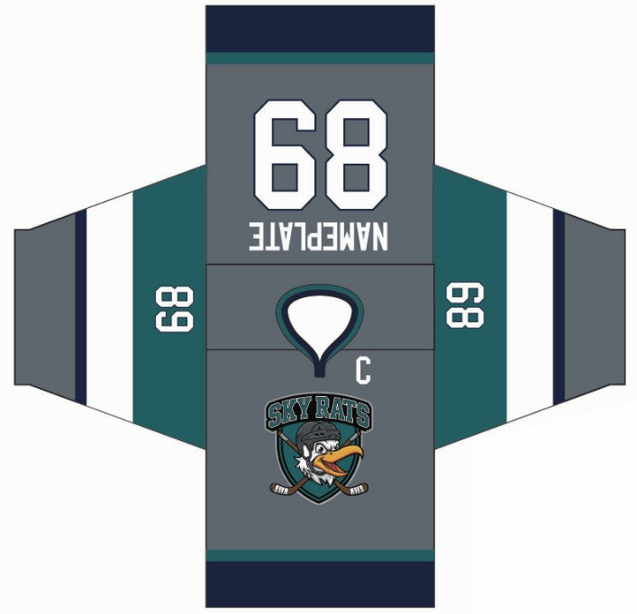 Load image into Gallery viewer, Sky Rats Sublimation Hockey Jersey
