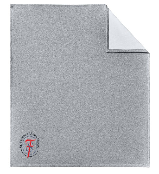 Load image into Gallery viewer, St. Francis of Assisi School Fleece Sweatshirt Blanket
