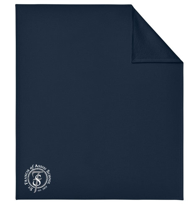 Load image into Gallery viewer, St. Francis of Assisi School Fleece Sweatshirt Blanket
