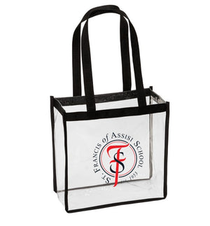 St Francis of Assisi School Clear Stadium Tote Bag