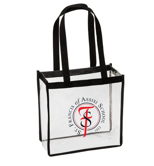 St Francis of Assisi School Clear Stadium Tote Bag