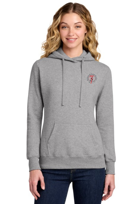 Load image into Gallery viewer, St Francis of Assisi Women's Fleece Pullover Hooded Sweatshirt
