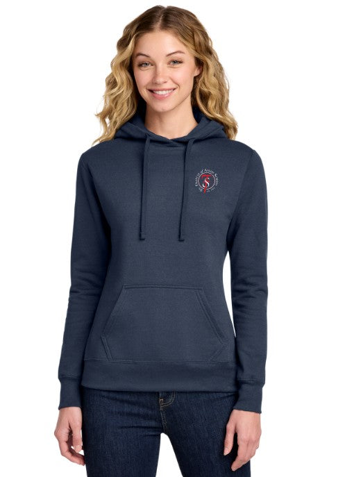 St Francis of Assisi Women's Fleece Pullover Hooded Sweatshirt