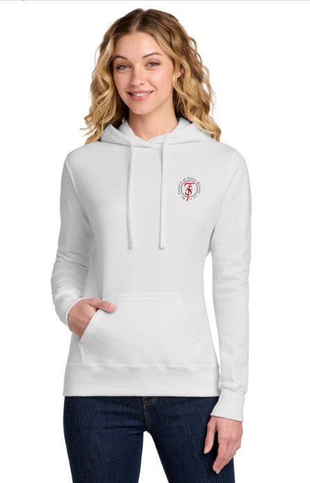 Load image into Gallery viewer, St Francis of Assisi Women's Fleece Pullover Hooded Sweatshirt
