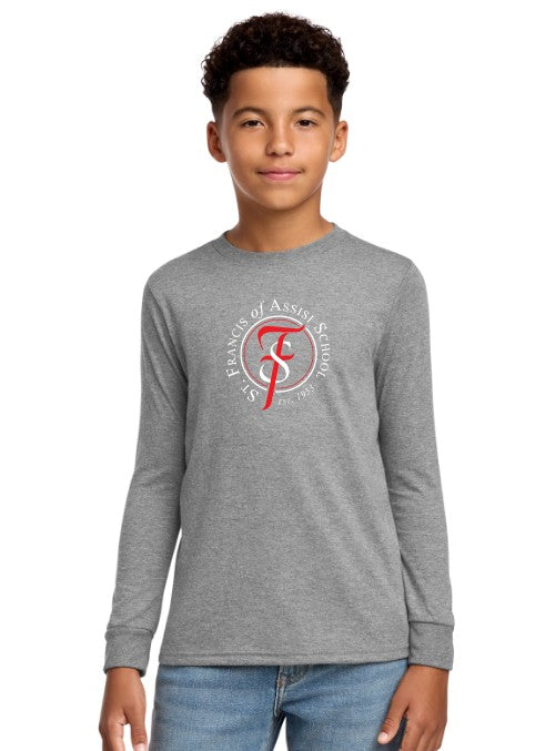 St Francis of Assisi School Youth Perfect Tri® Long Sleeve Tee
