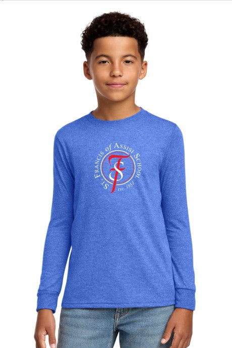 St Francis of Assisi School Youth Perfect Tri® Long Sleeve Tee