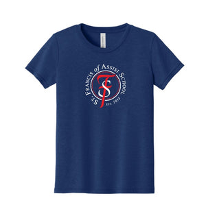 St Francis of Assisi School Youth Triblend Short Sleeve Tee