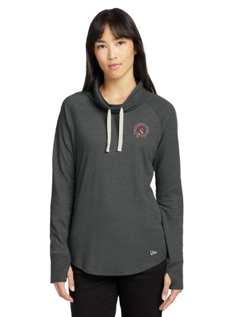 St Francis of Assisi School New Era Women's Sueded Cotton Blend Cowl Tee